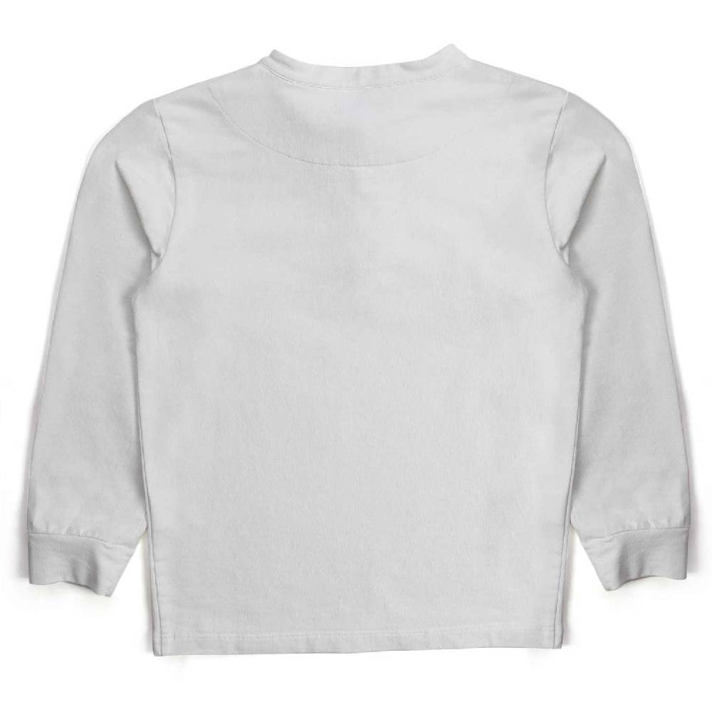 Nupkeet Criceto Bianco – T-shirt serafino a manica lunga Qualità Garantita