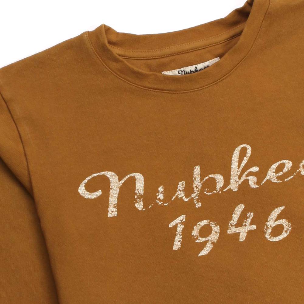 Nupkeet Scimmia Ocra – T-shirt a manica lunga bambino e teen Consegna Veloce