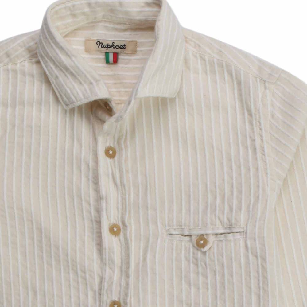 Nupkeet Iena ecru e panna – Camicia in mussola ricamata Fino Al -60%