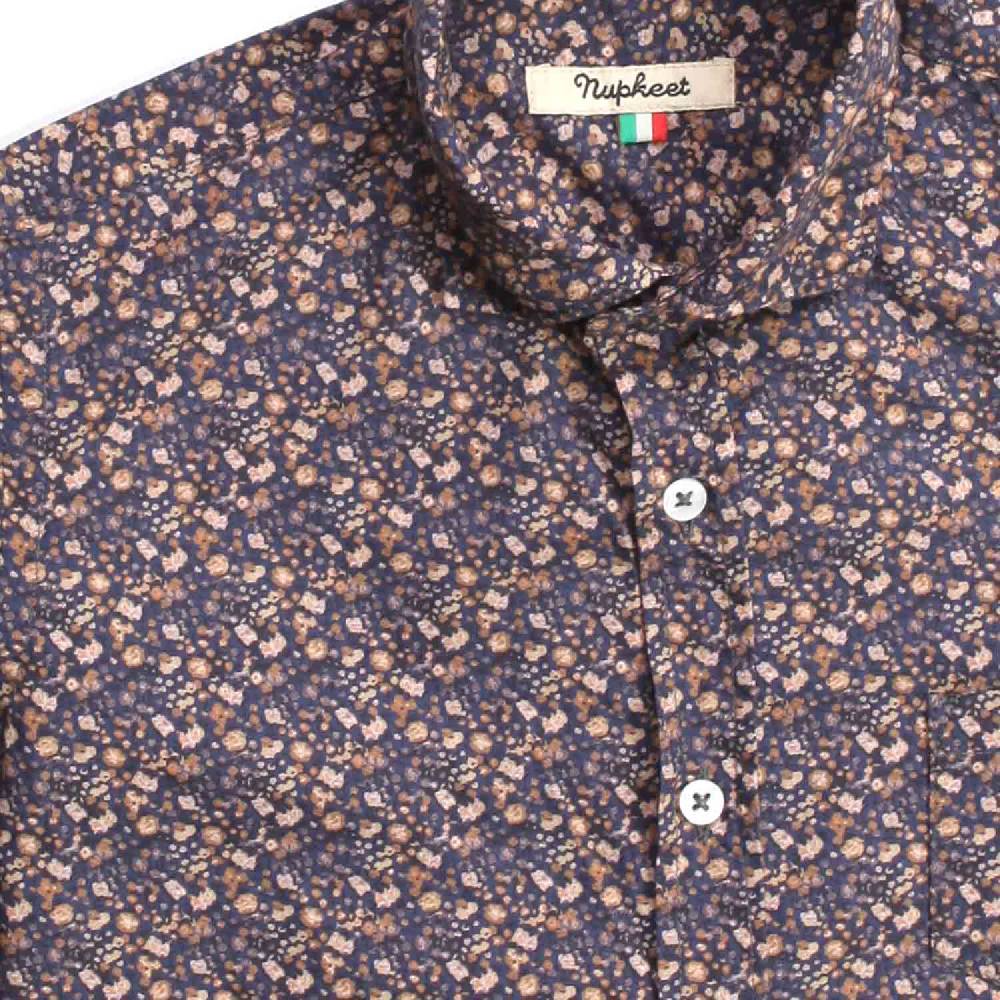 Nupkeet Emu a fiori – Camicia in popeline multicolor Presa