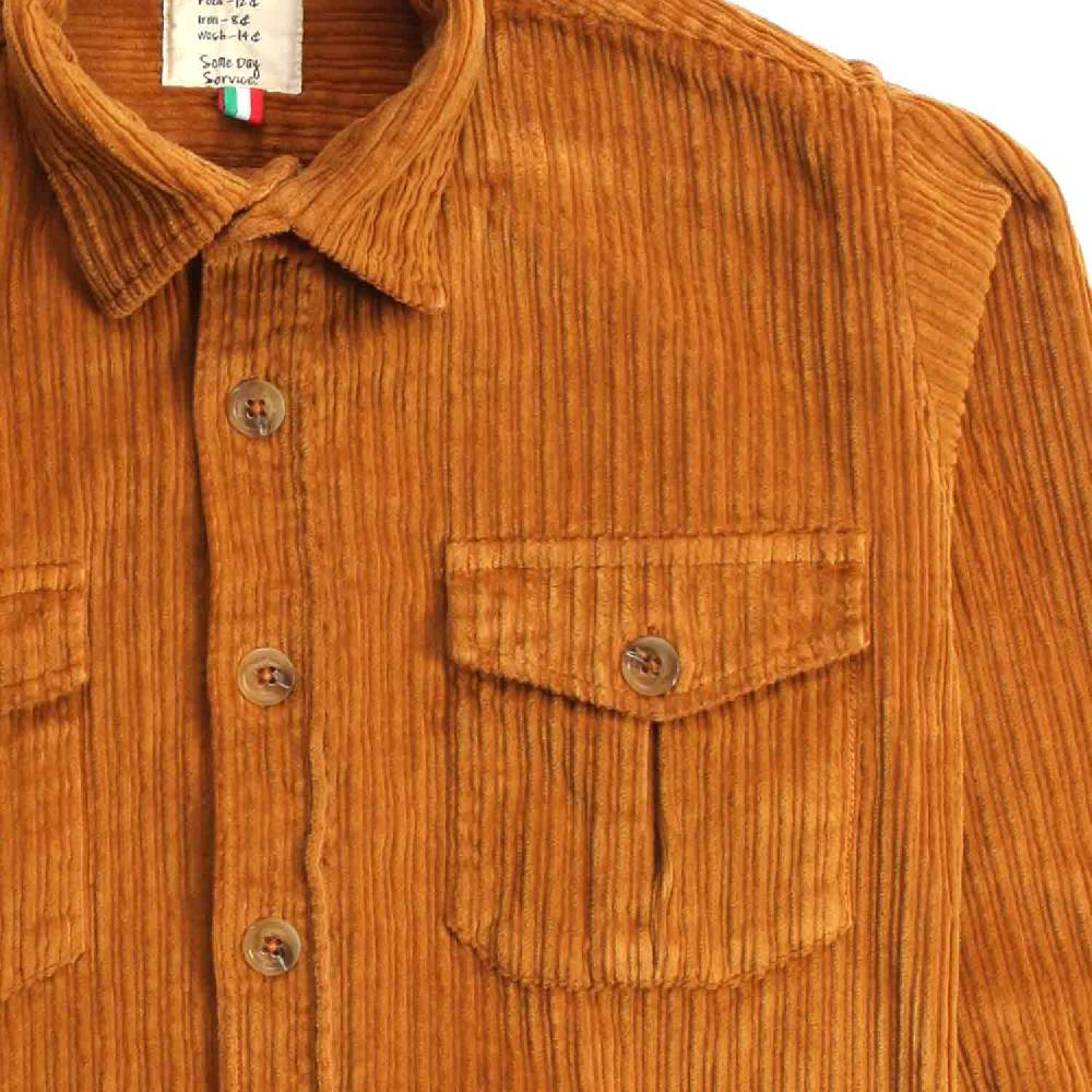Nupkeet Coccodrillo ocra – Giacca a camicia in velluto Offerte