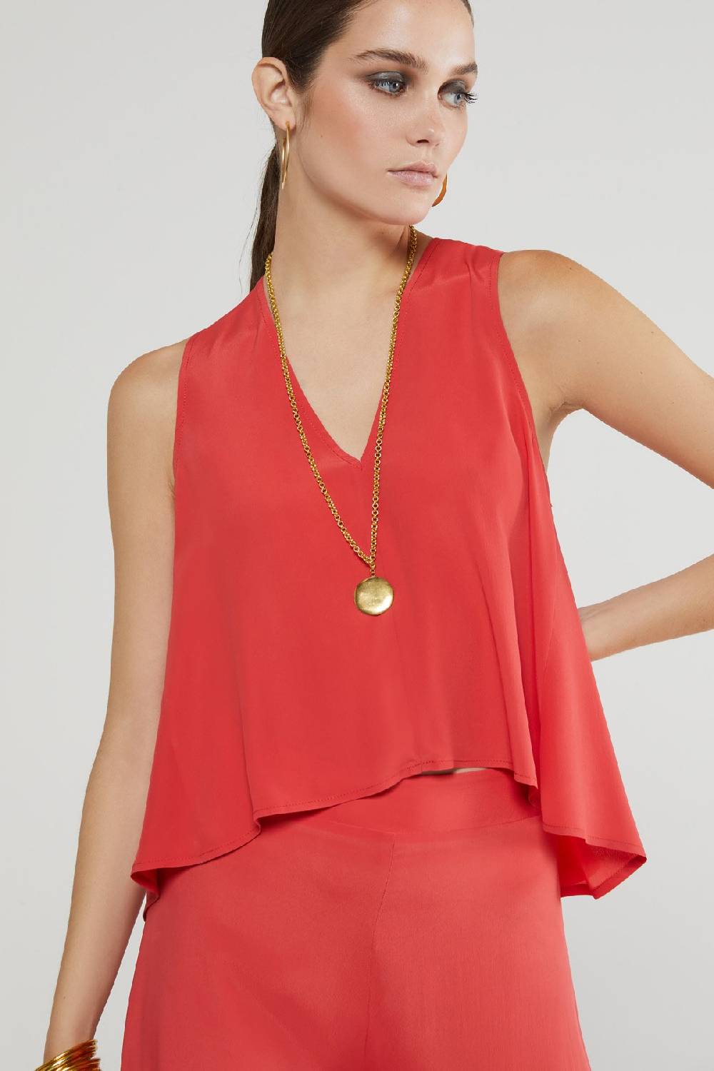 ottod'Ame Silk blend top In Vendita