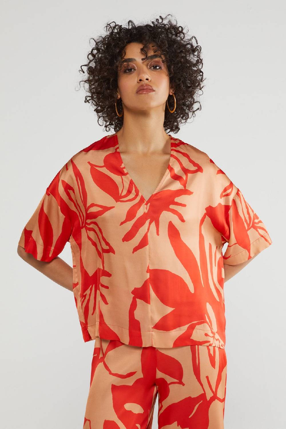 ottod'Ame Printed viscose sweater Hotsell