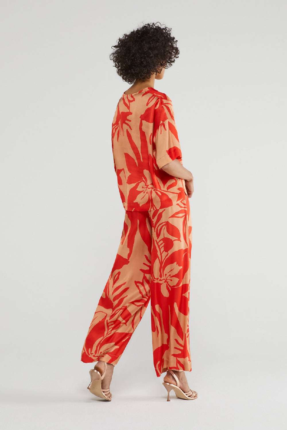 ottod'Ame Printed viscose trousers Vendita Calda