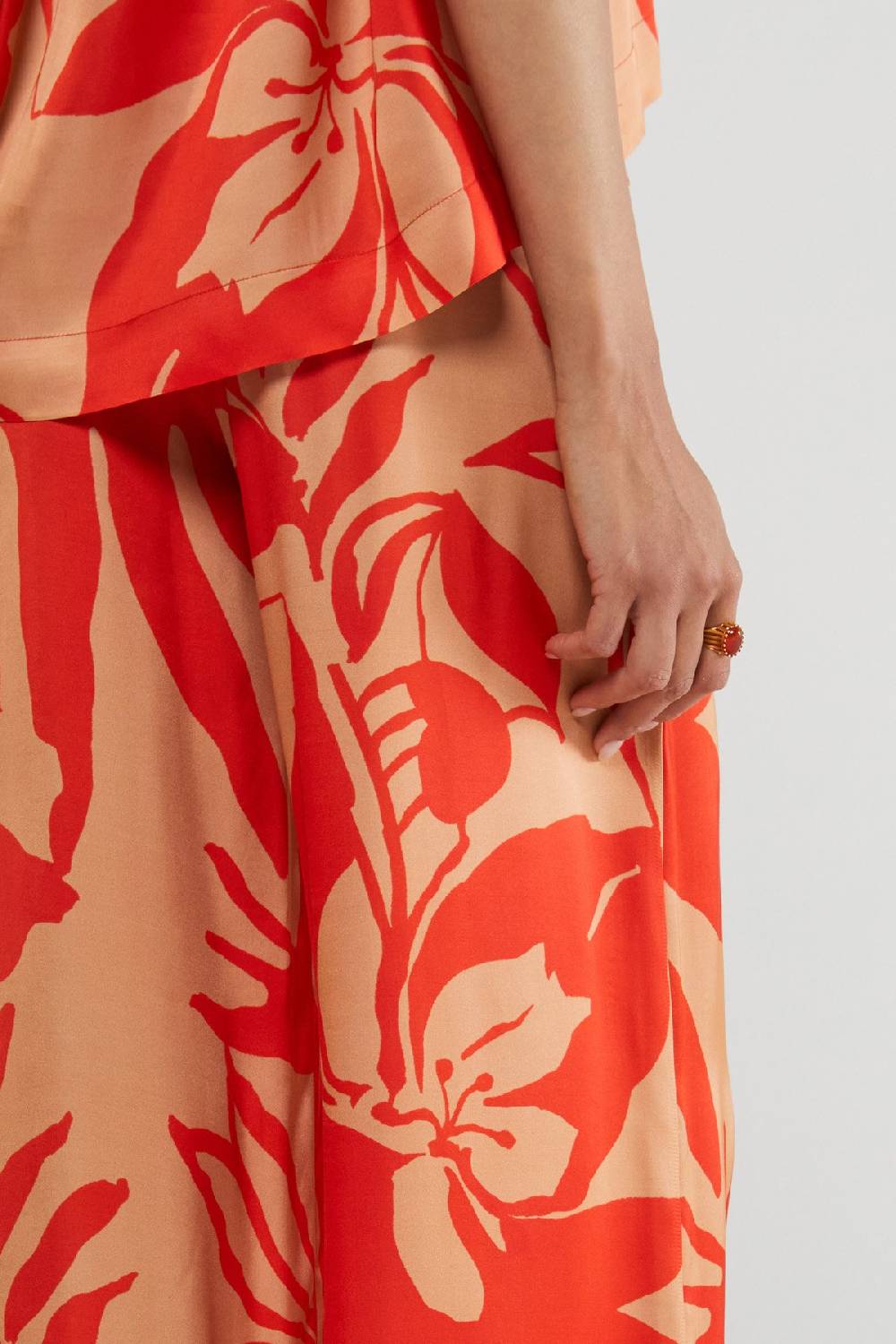 ottod'Ame Printed viscose trousers Vendita Calda