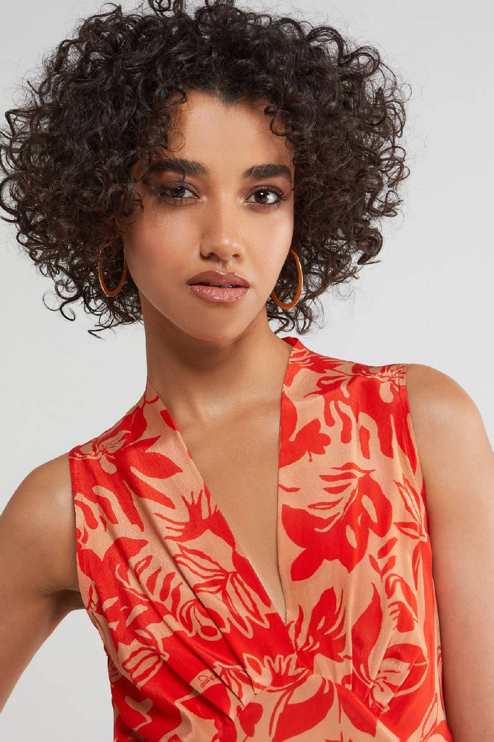ottod'Ame Printed viscose long dress Liquidazione