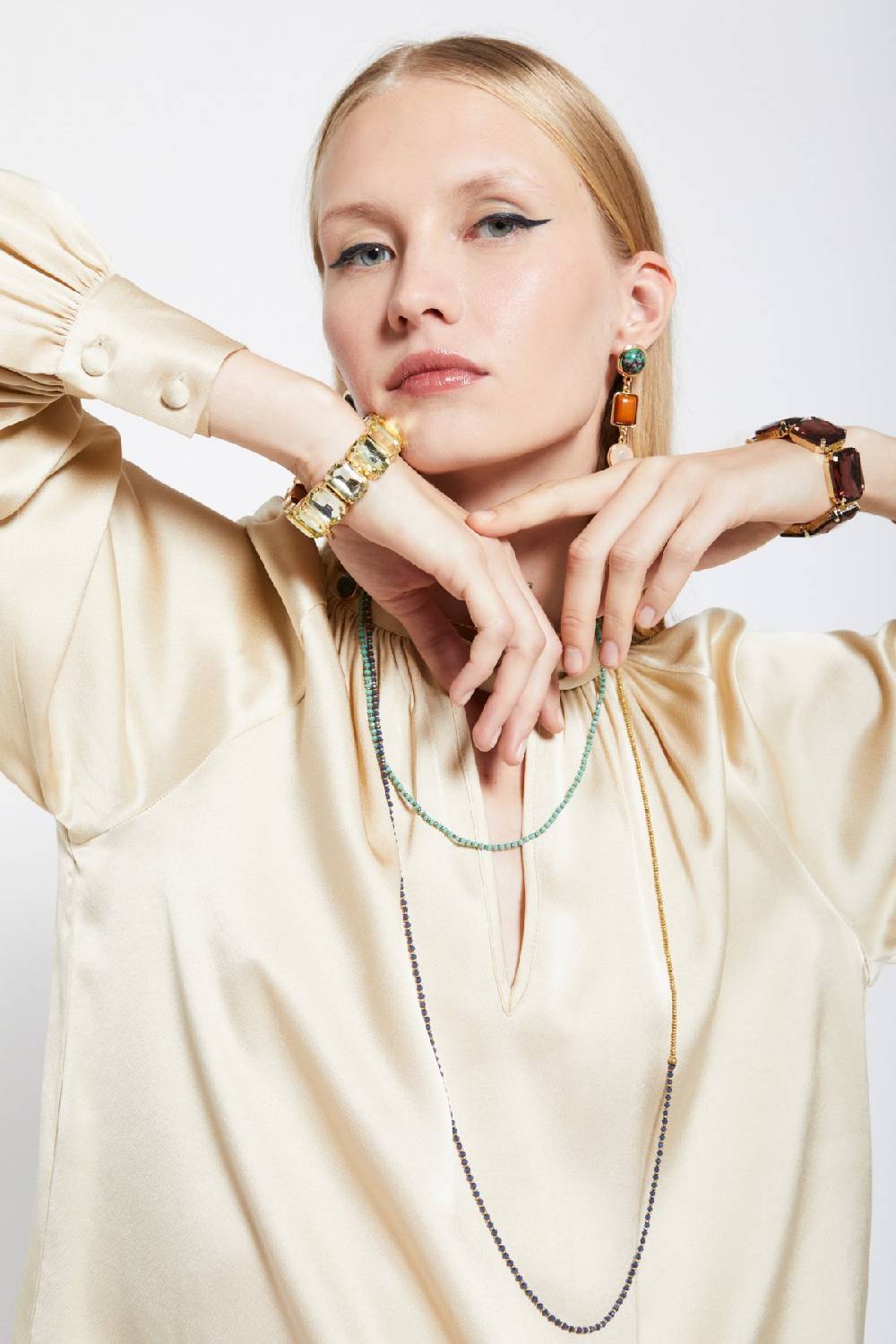 ottod'Ame Viscose blouse with knot Negozio