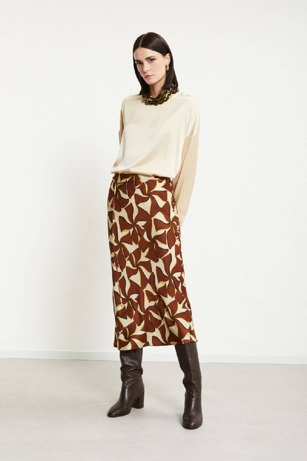 ottod'Ame Viscose midi skirt Moda