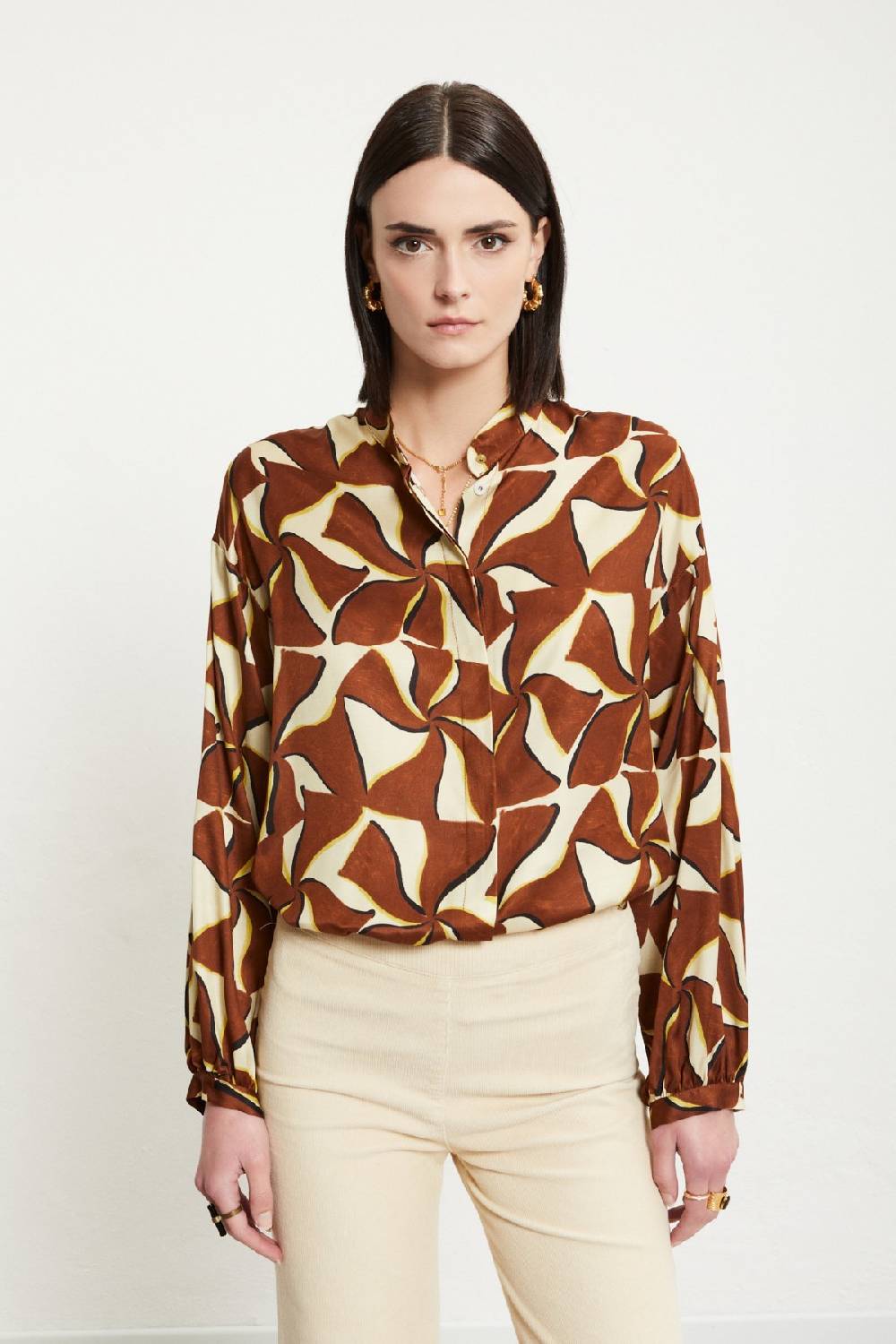 ottod'Ame Viscose shirt with rounded bottom 2025