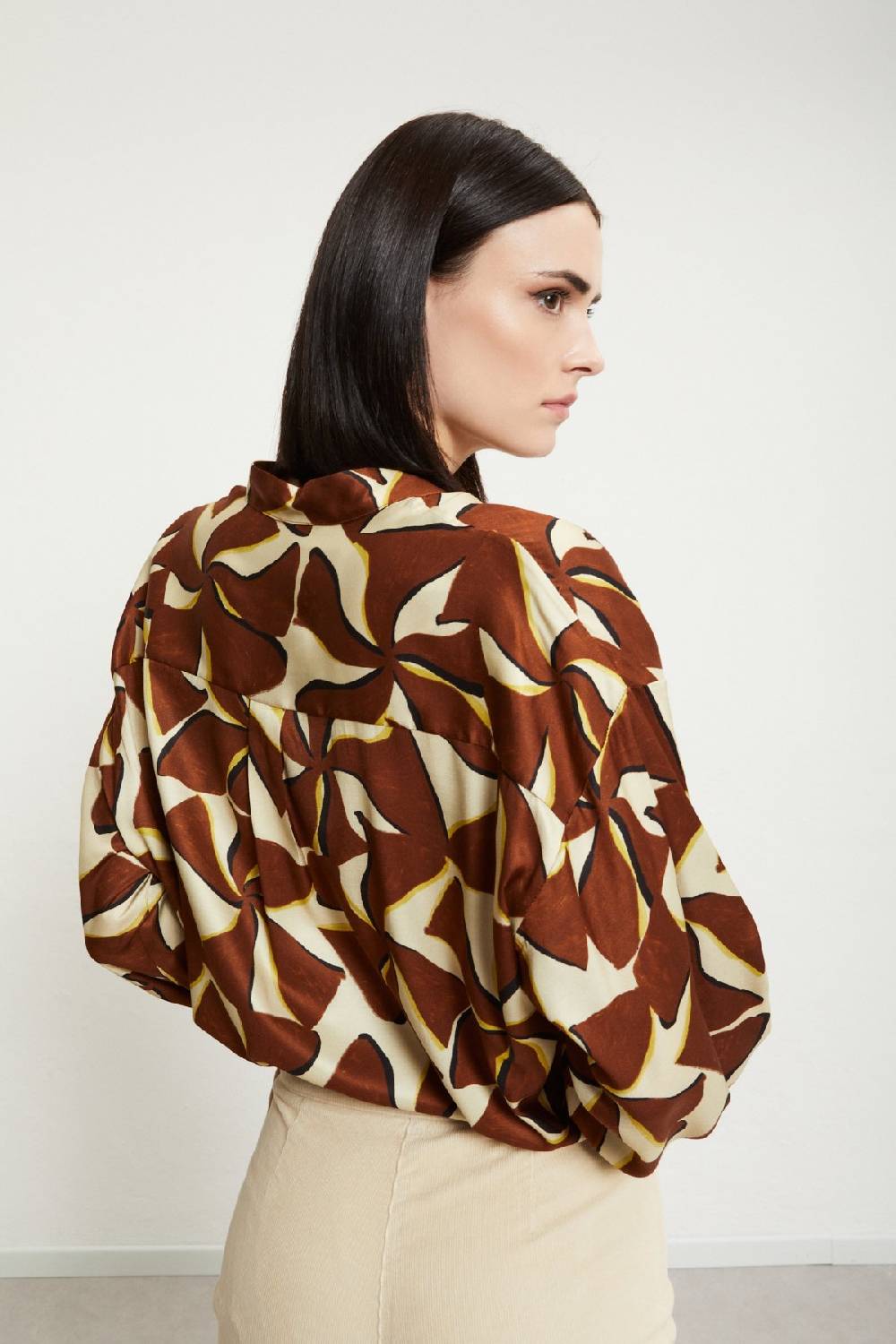 ottod'Ame Viscose shirt with rounded bottom 2025