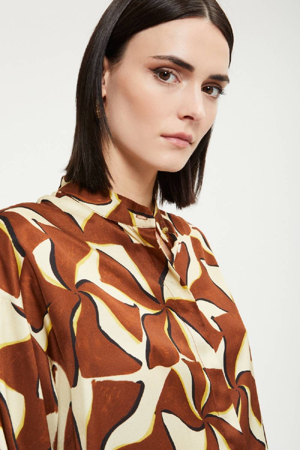 ottod'Ame Viscose shirt with rounded bottom 2025