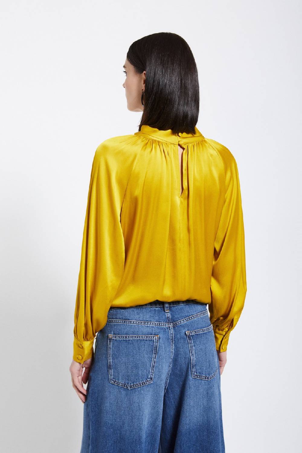 ottod'Ame Viscose blouse with knot In Linea