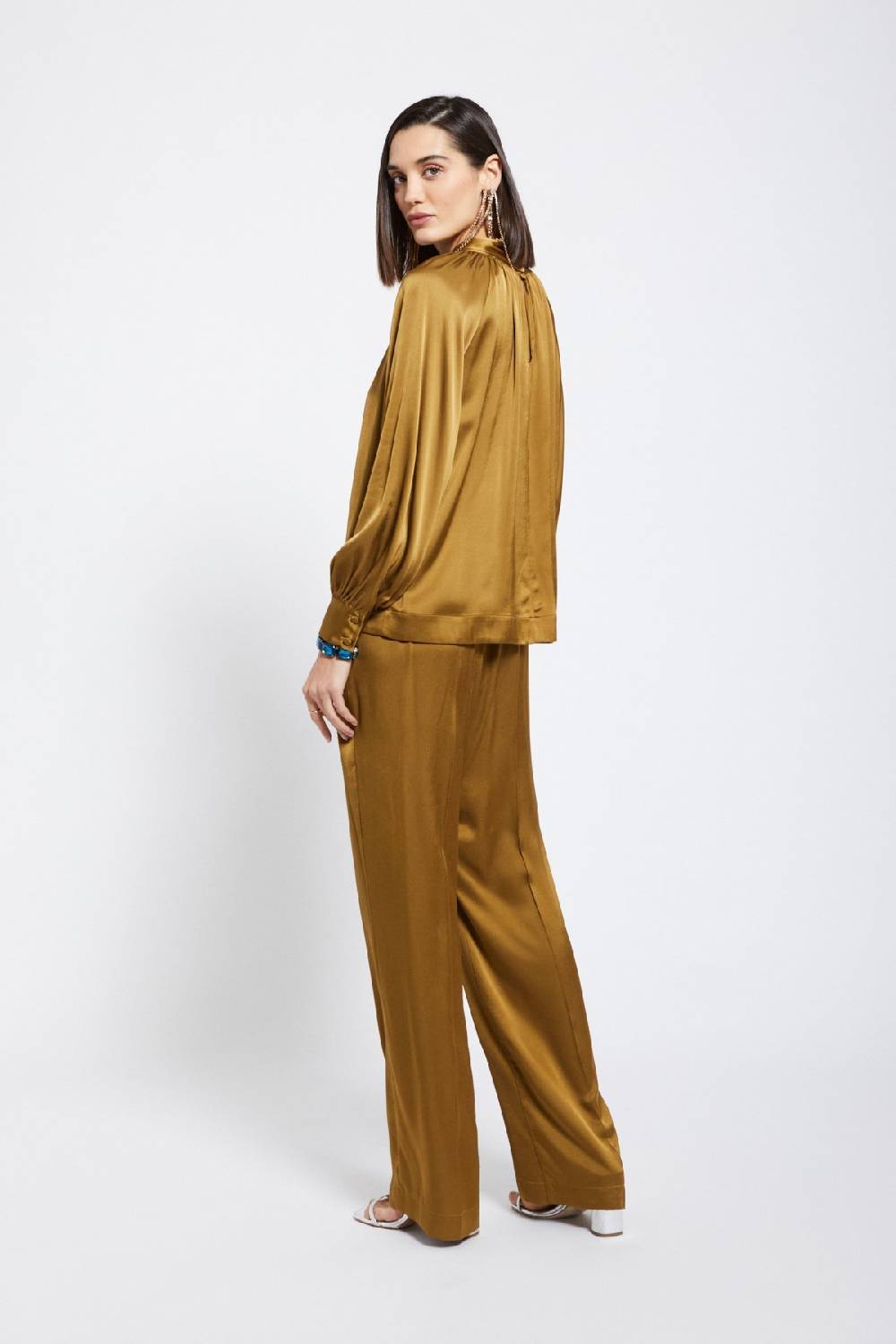 ottod'Ame Viscose palazzo trousers Vendita