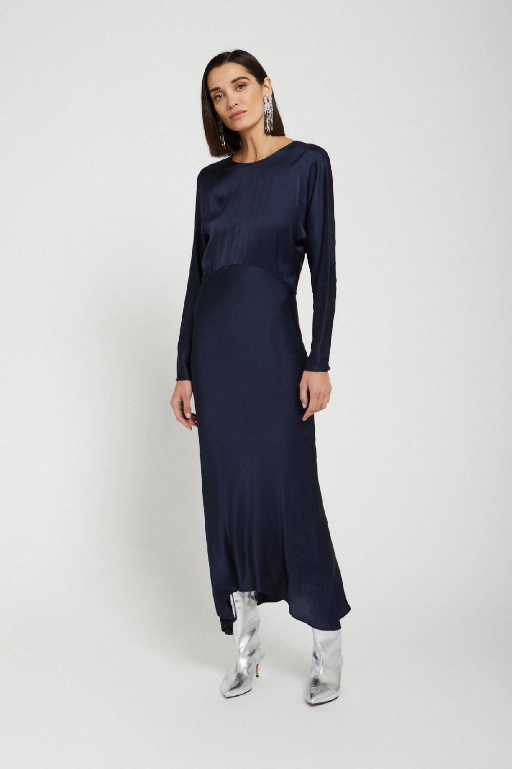ottod'Ame Viscose long dress with rounded bottom Promozione