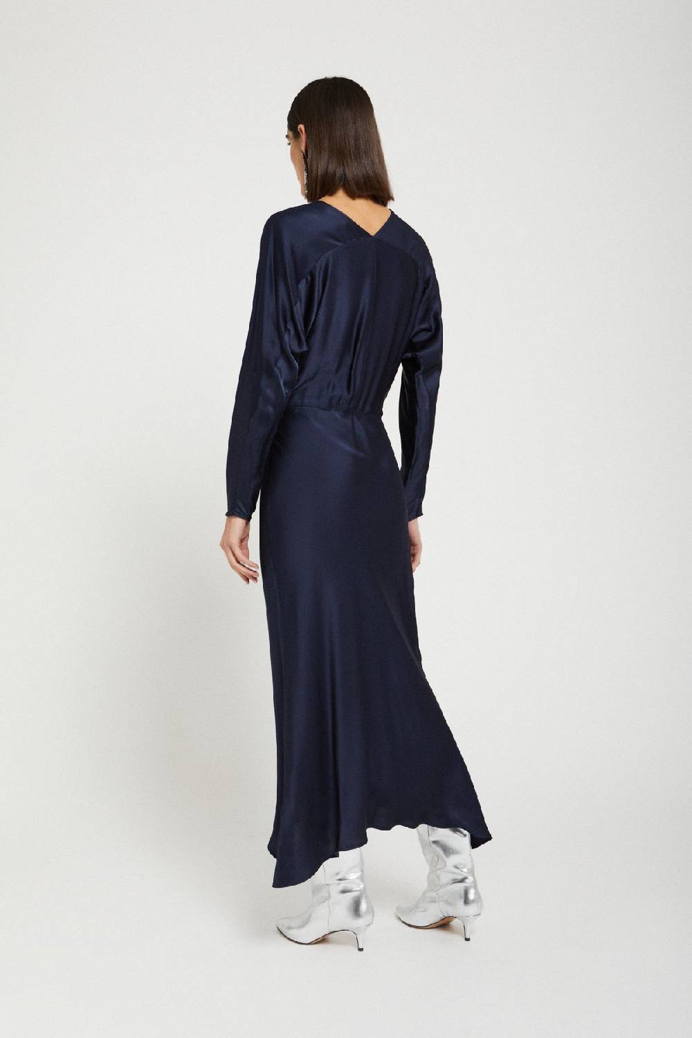 ottod'Ame Viscose long dress with rounded bottom Promozione