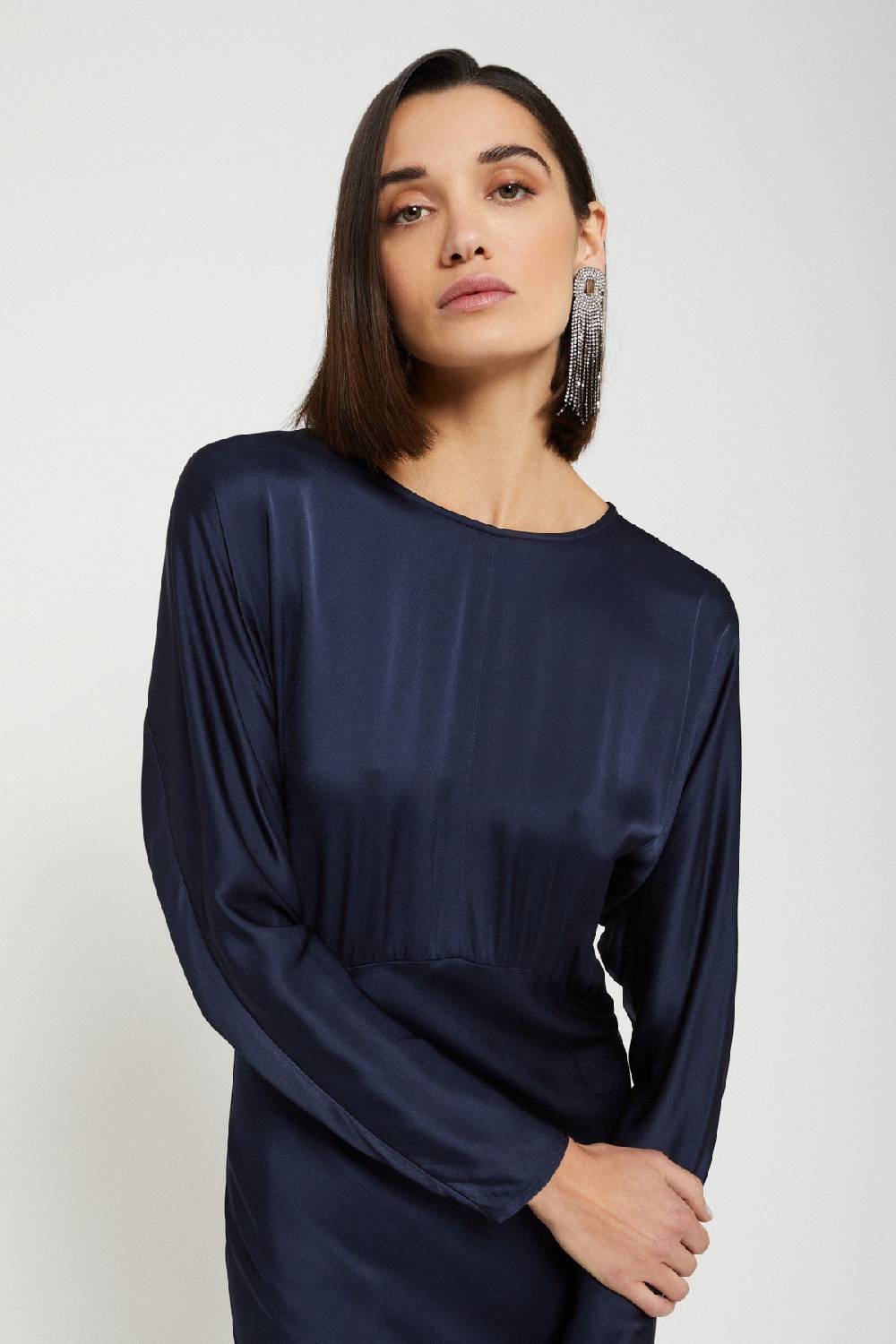 ottod'Ame Viscose long dress with rounded bottom Promozione
