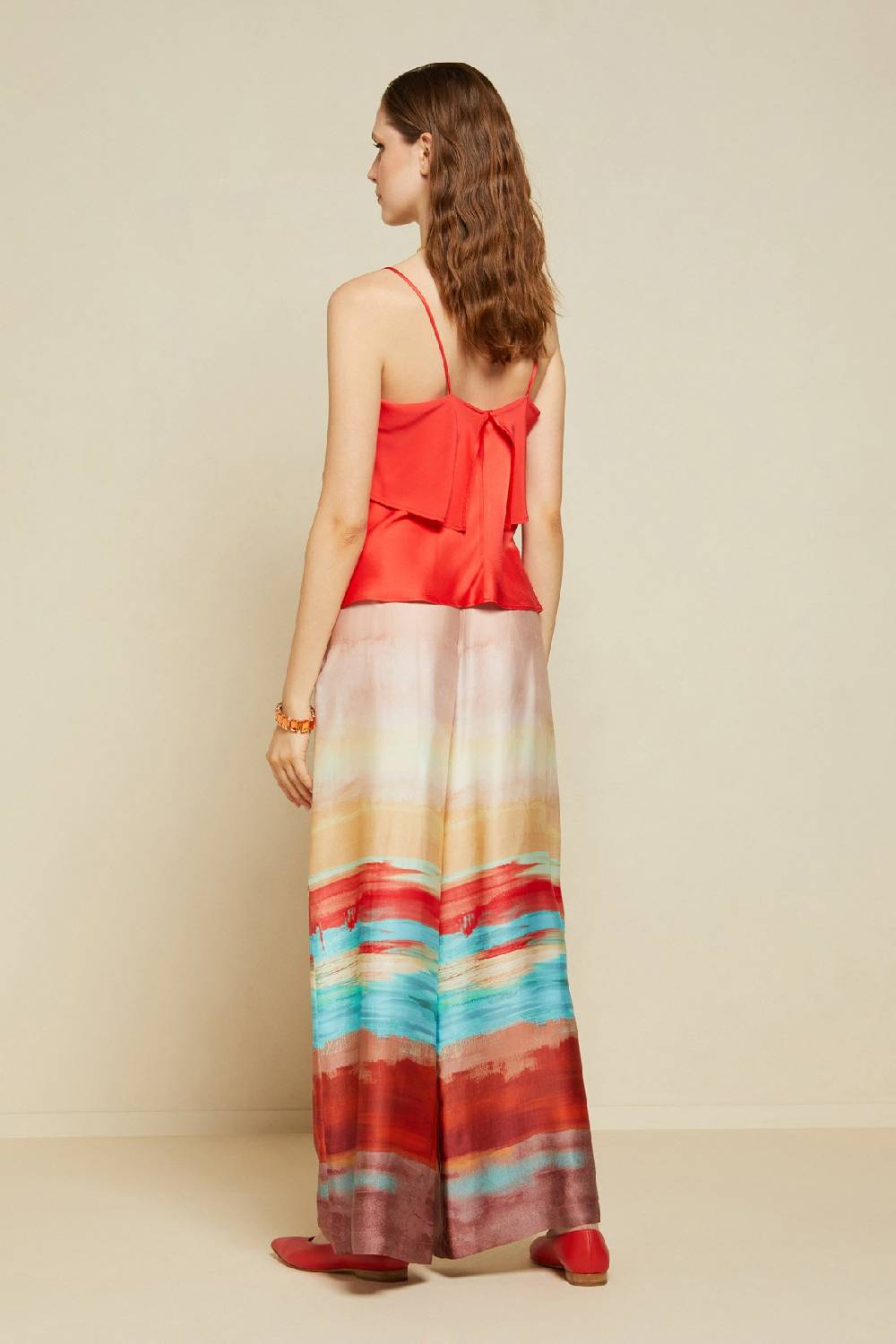 ottod'Ame Fluid viscose palazzo trousers Negozi Online