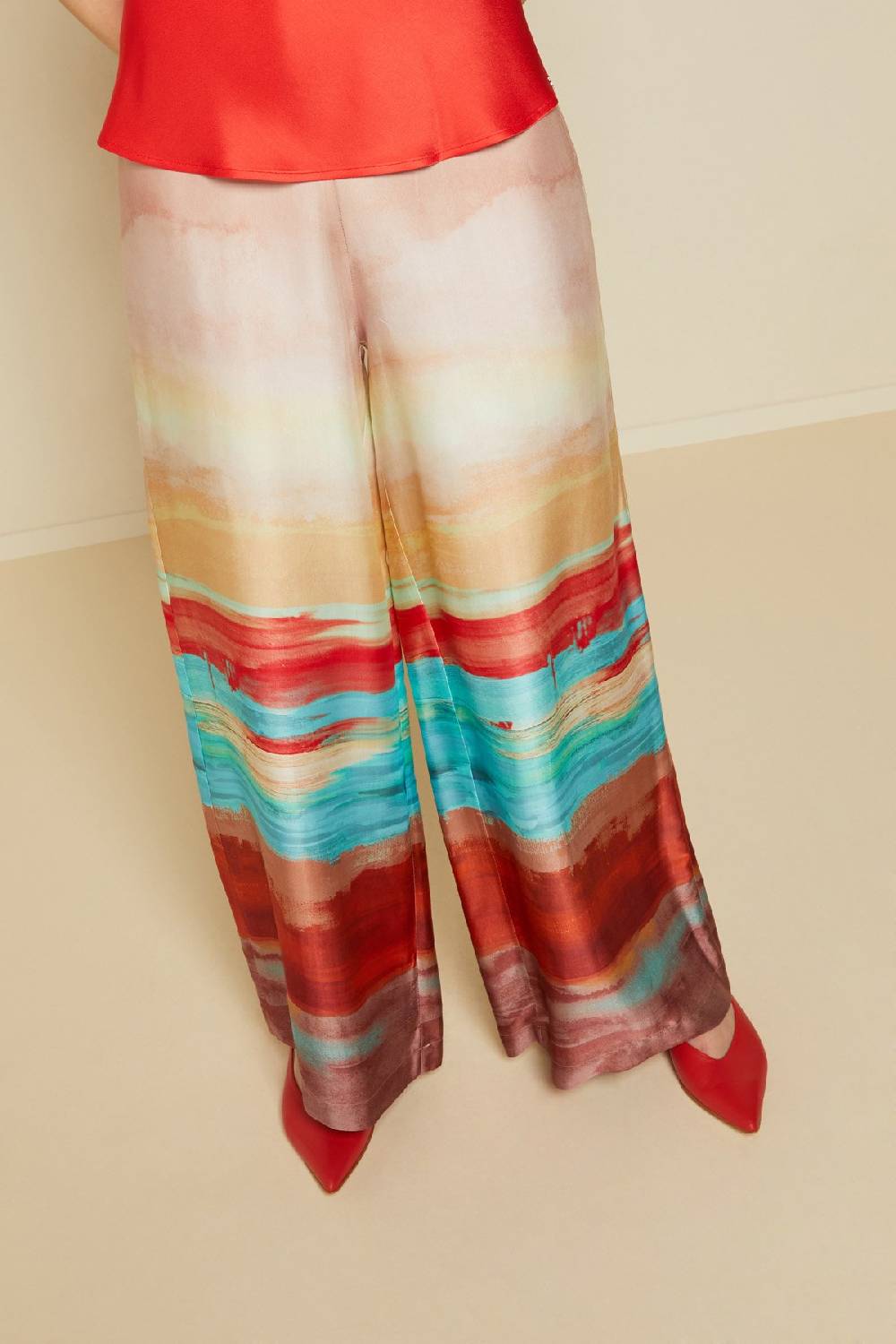 ottod'Ame Fluid viscose palazzo trousers Negozi Online