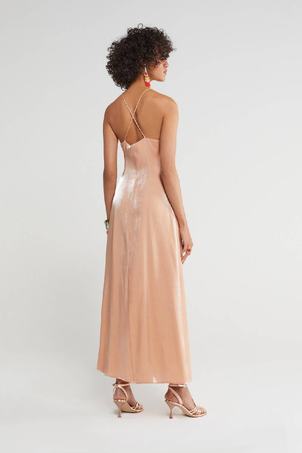 ottod'Ame Long dress with halter neckline Acquista Ora
