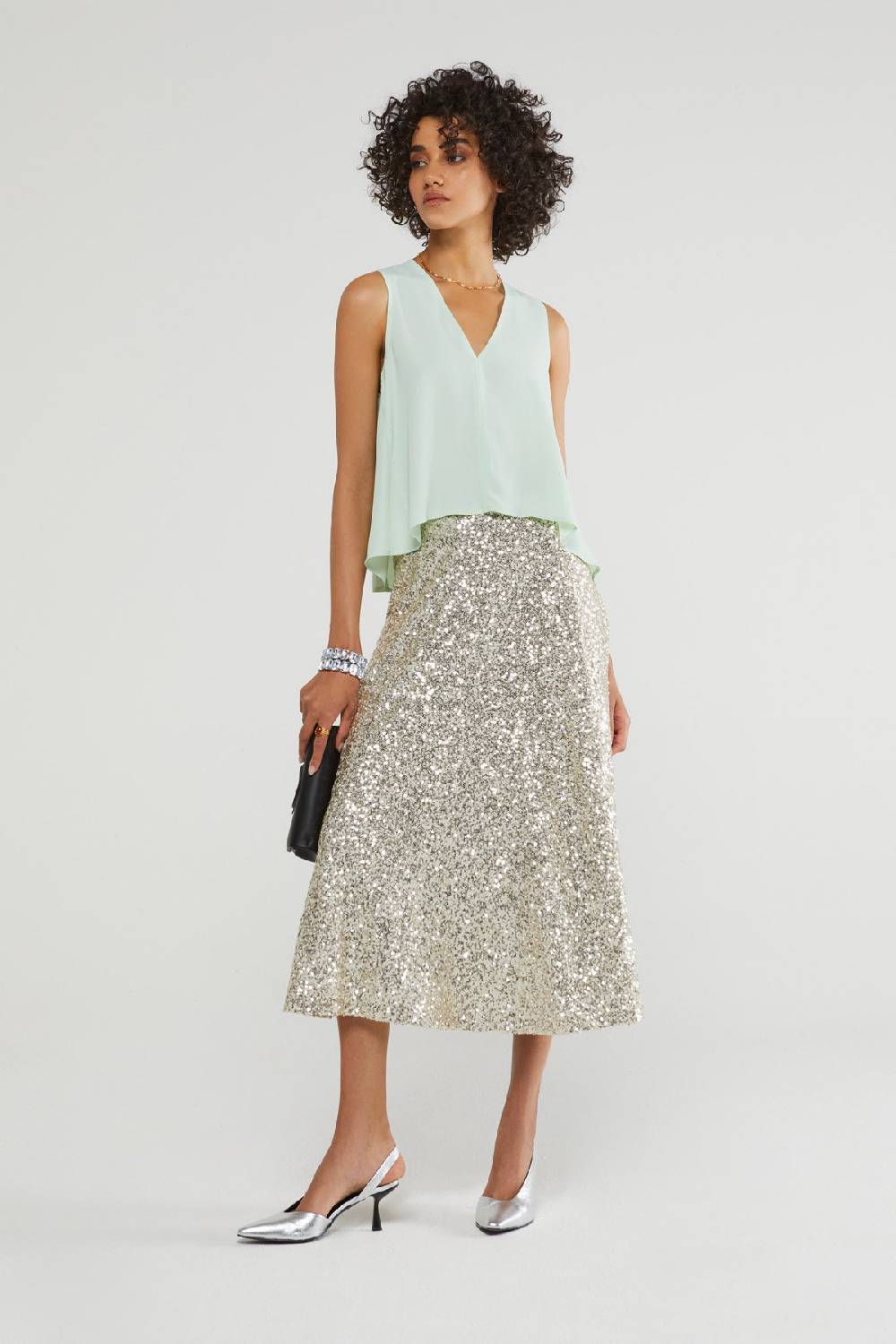 ottod'Ame Silk blend top Fino Al -60%