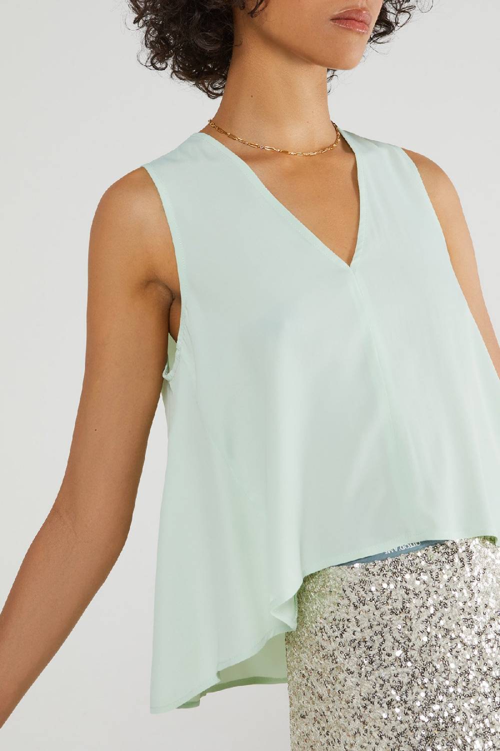 ottod'Ame Silk blend top Fino Al -60%