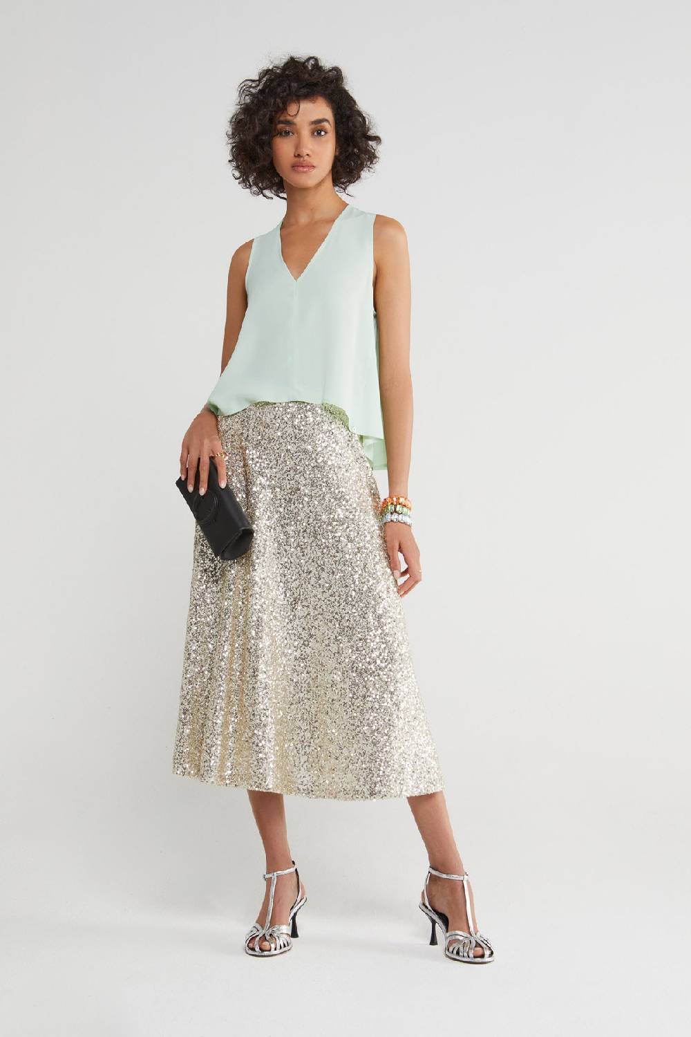 ottod'Ame Silk blend top Fino Al -60%