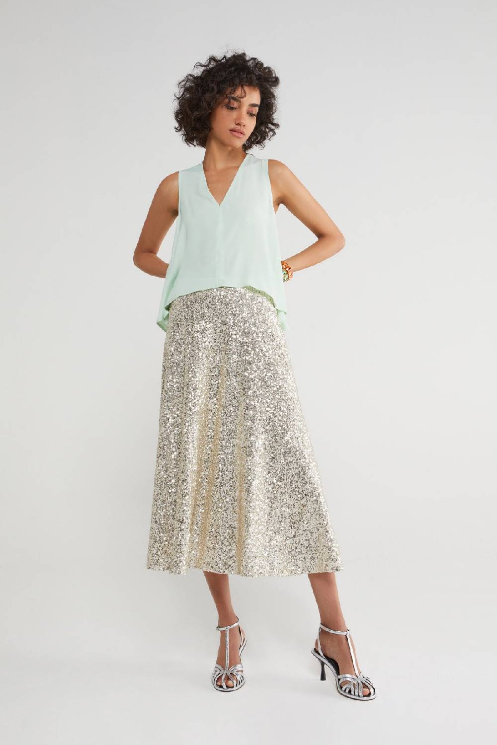 ottod'Ame Silk blend top Fino Al -60%