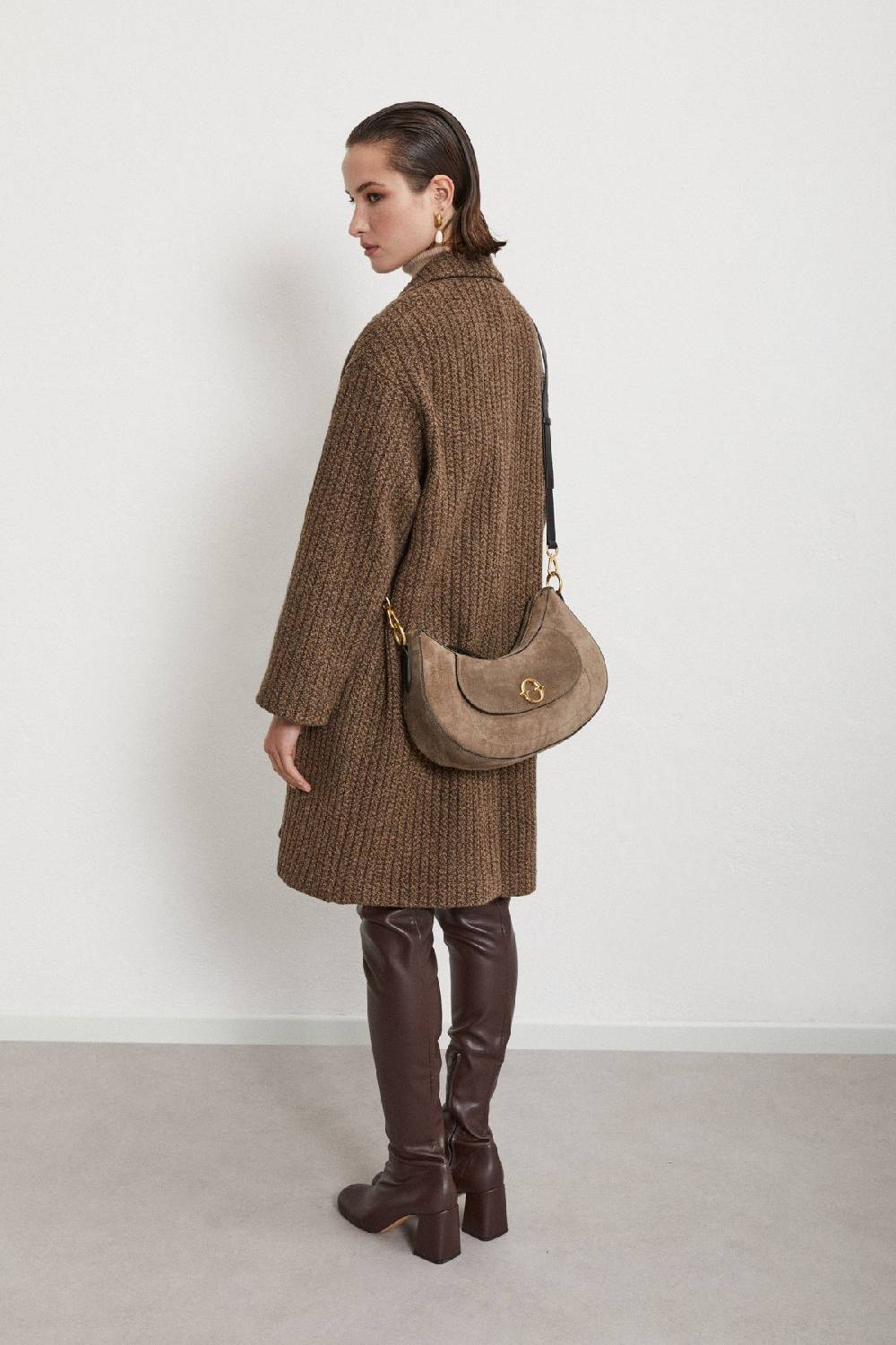 ottod'Ame Leather belly maxi bag Economico