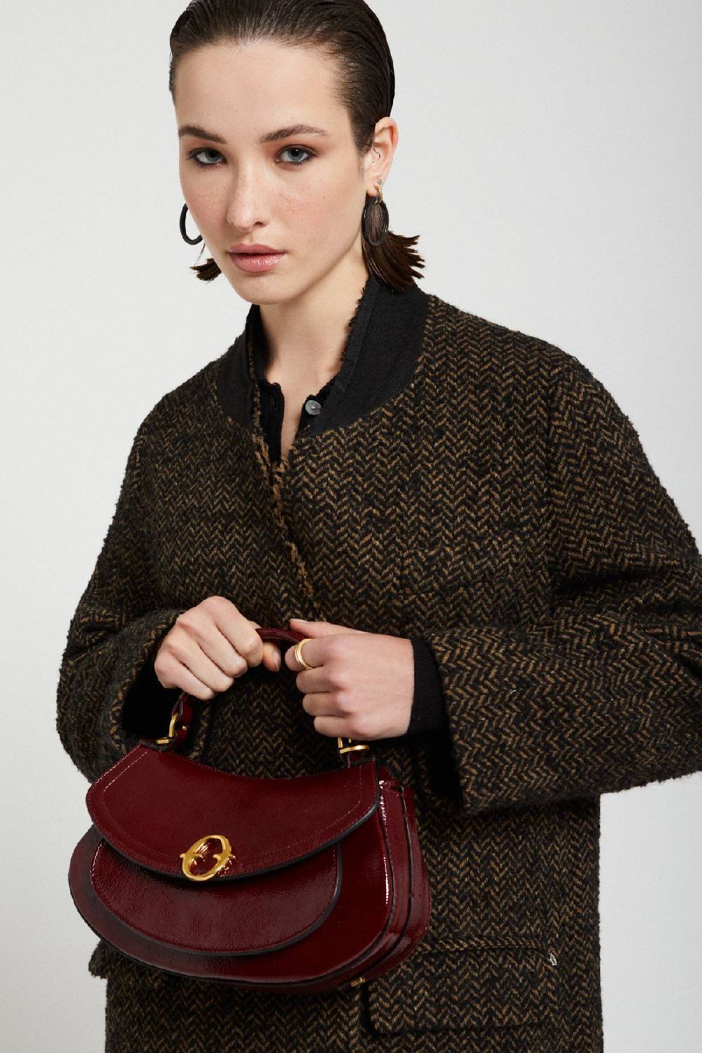 ottod'Ame Leather belly mini bag Online