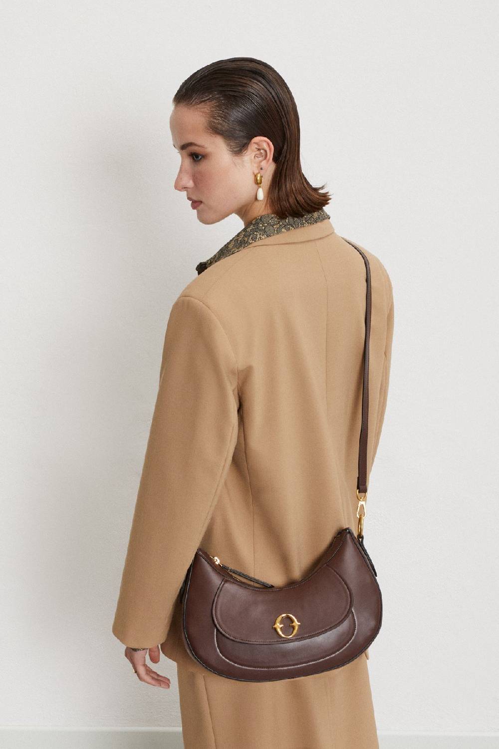ottod'Ame Leather belly maxi bag Offerte