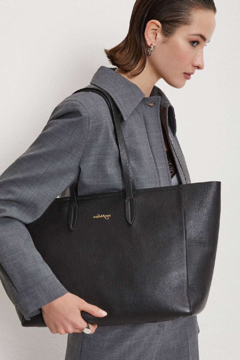 ottod'Ame Leather shopping bag Hotsell
