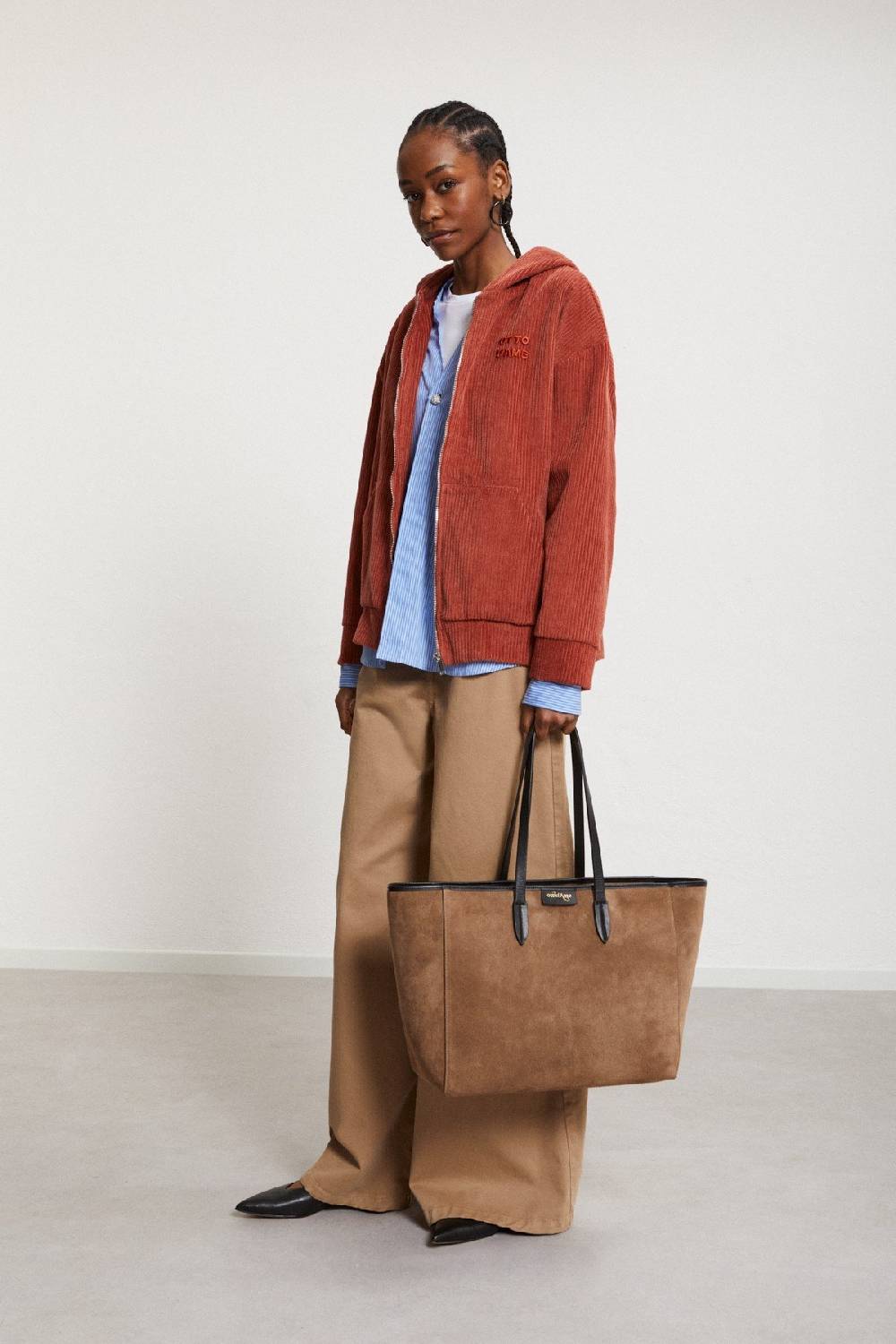 ottod'Ame Leather shopping bag Vendita Calda