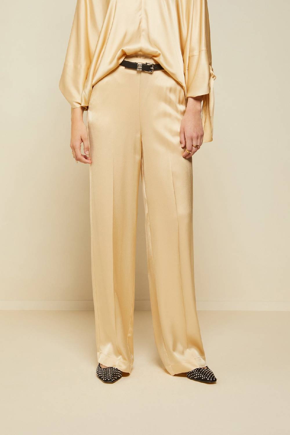 ottod'Ame Viscose palazzo trousers Spedizione Gratuita