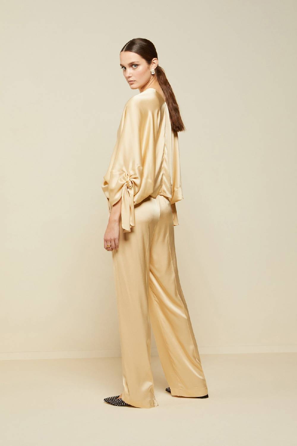 ottod'Ame Viscose palazzo trousers Spedizione Gratuita