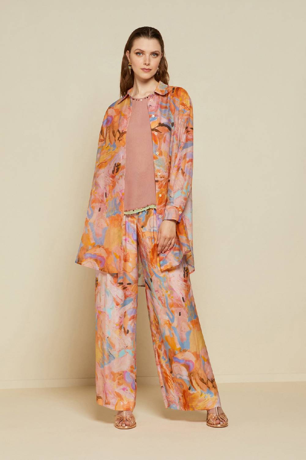 ottod'Ame Silk blend oversized shirt Promozione Limitata