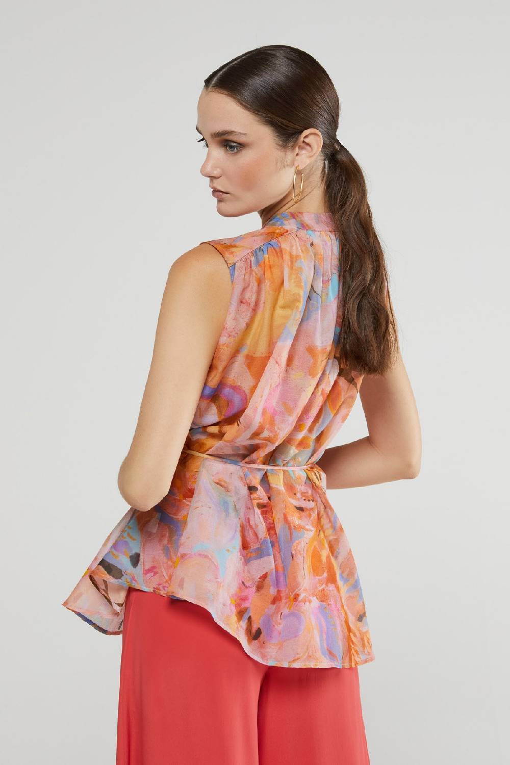 ottod'Ame Silk blend sleeveless shirt Fino Al -60%