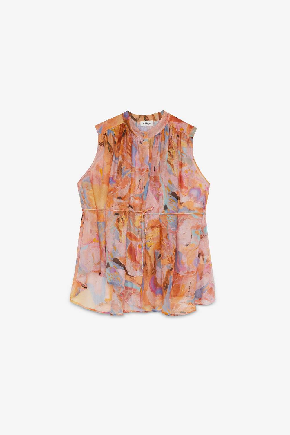 ottod'Ame Silk blend sleeveless shirt Fino Al -60%