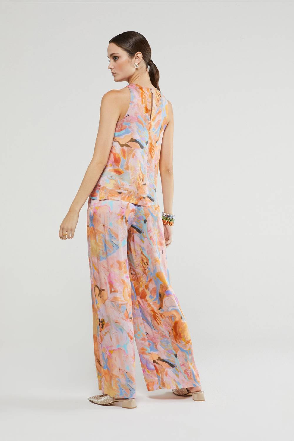 ottod'Ame Viscose palazzo trousers Prezzo Ridotto