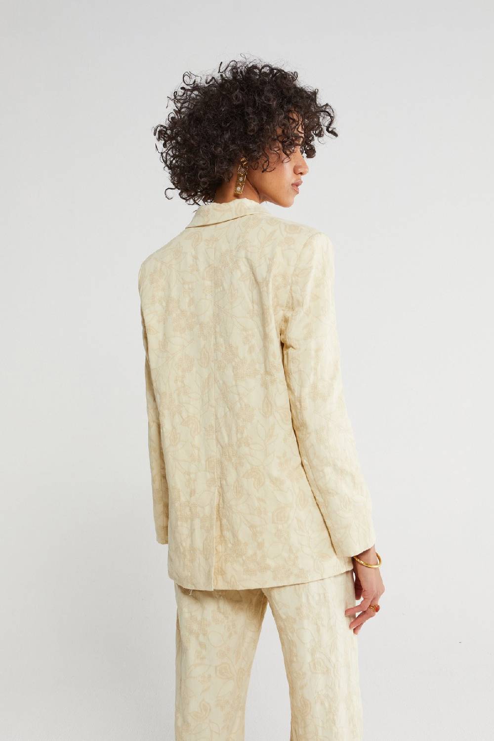 ottod'Ame Double-breasted jacket with embroidery Nuova