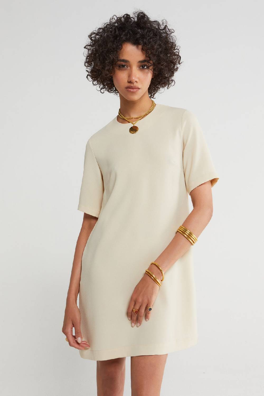 ottod'Ame Half-sleeve short dress Nuovo