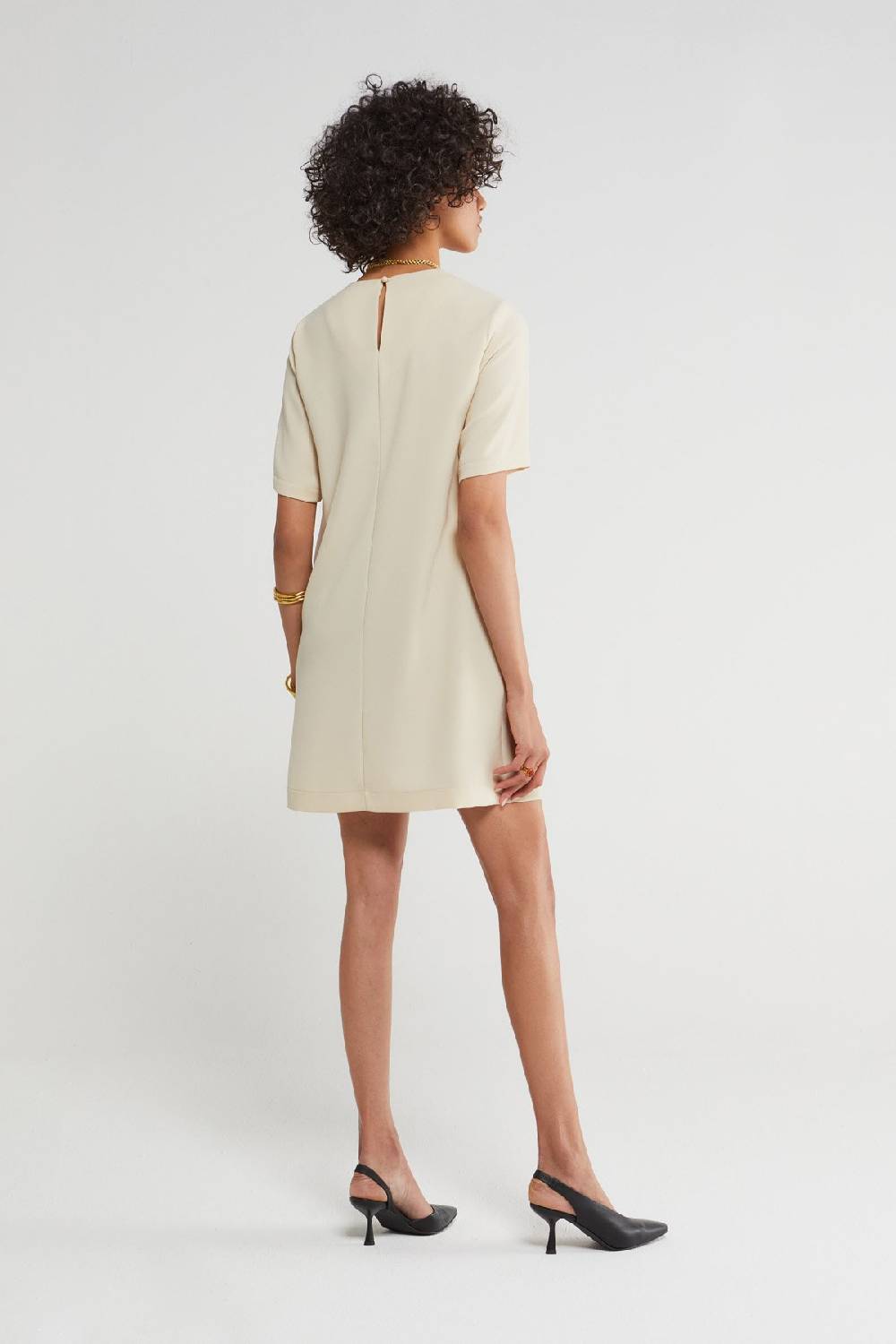 ottod'Ame Half-sleeve short dress Nuovo