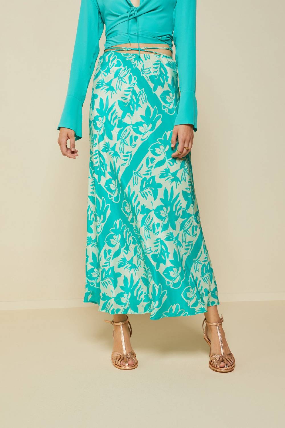 ottod'Ame Printed viscose skirt Spedizione Gratuita