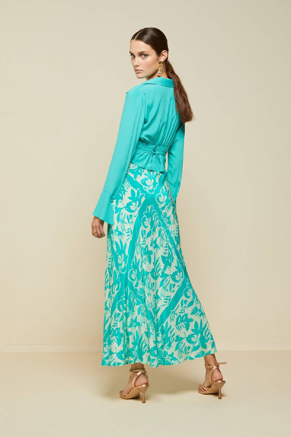 ottod'Ame Printed viscose skirt Spedizione Gratuita