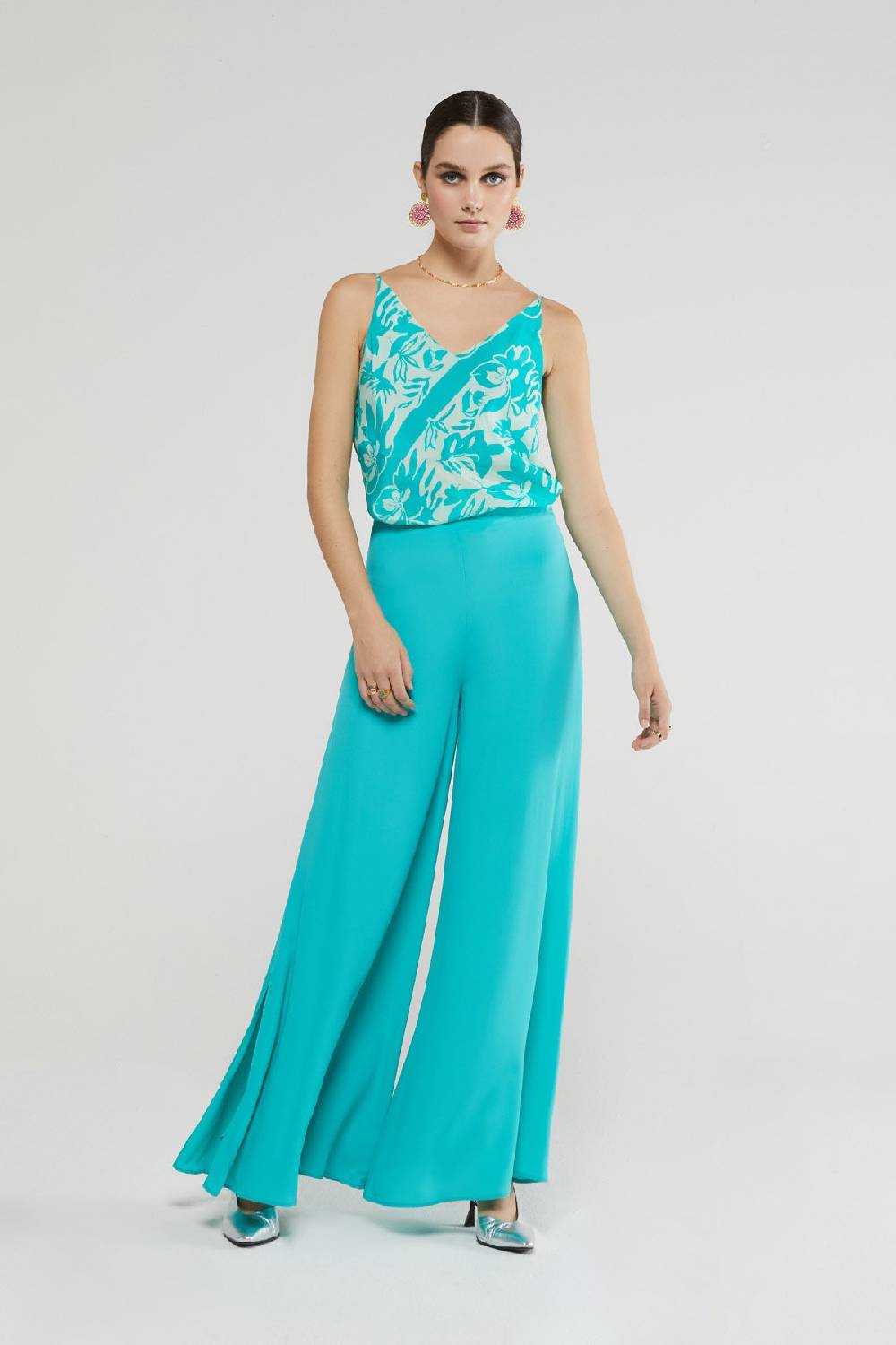 ottod'Ame Silk blend palazzo trousers Pezzi Unici