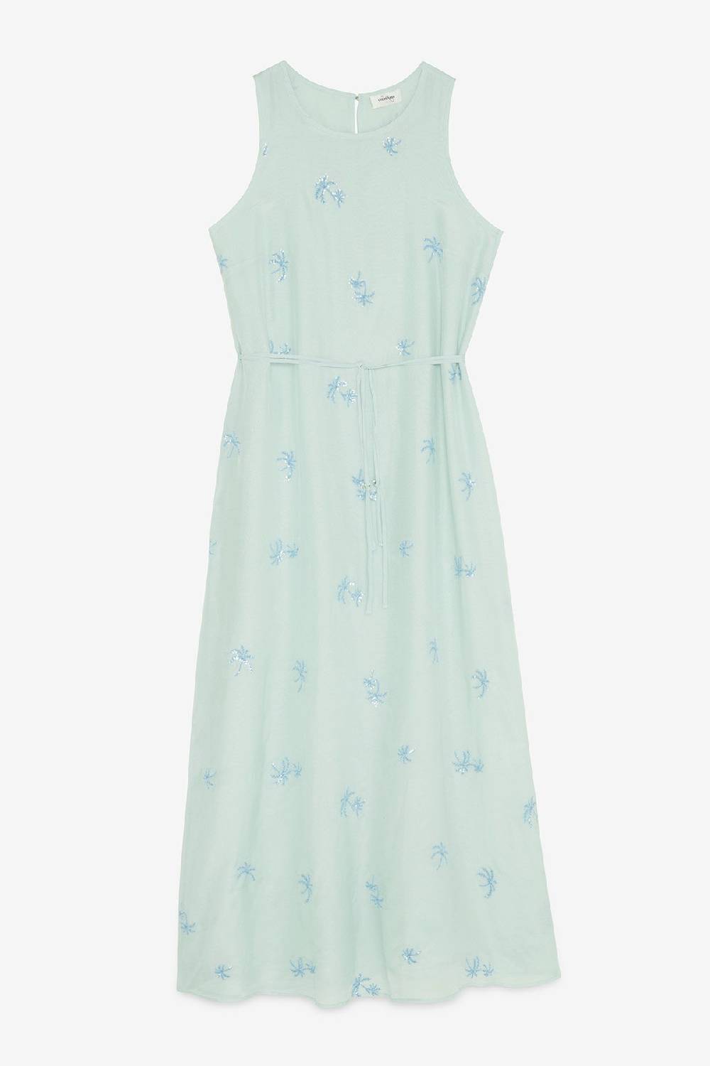 ottod'Ame Silk blend long dress with embroideries Soddisfazione Garantita