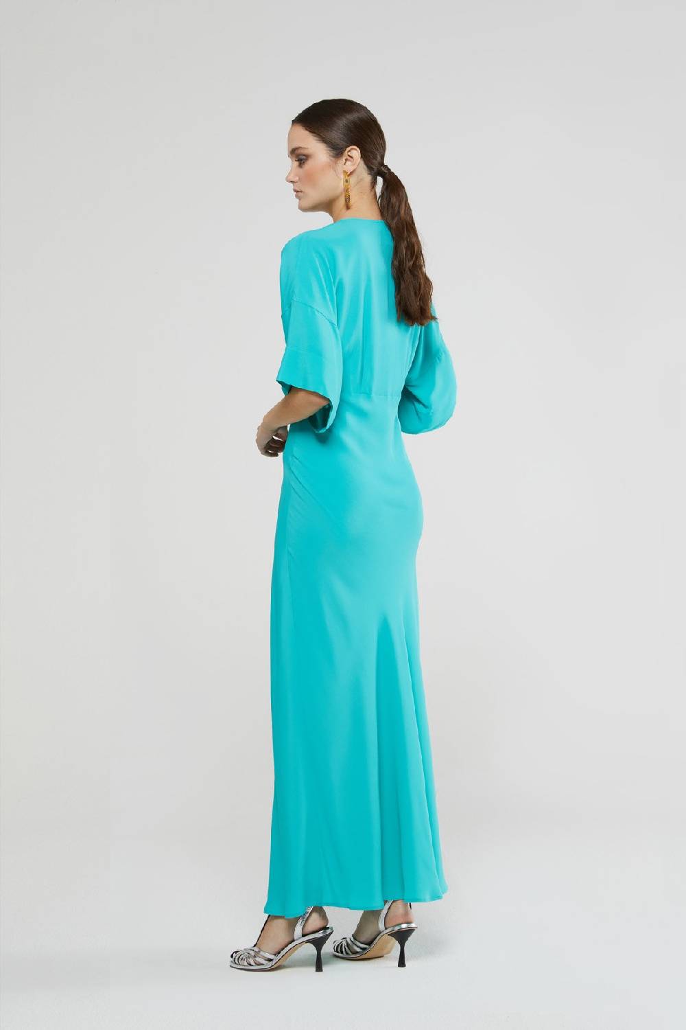ottod'Ame Silk blend long dress Fino Al -60%