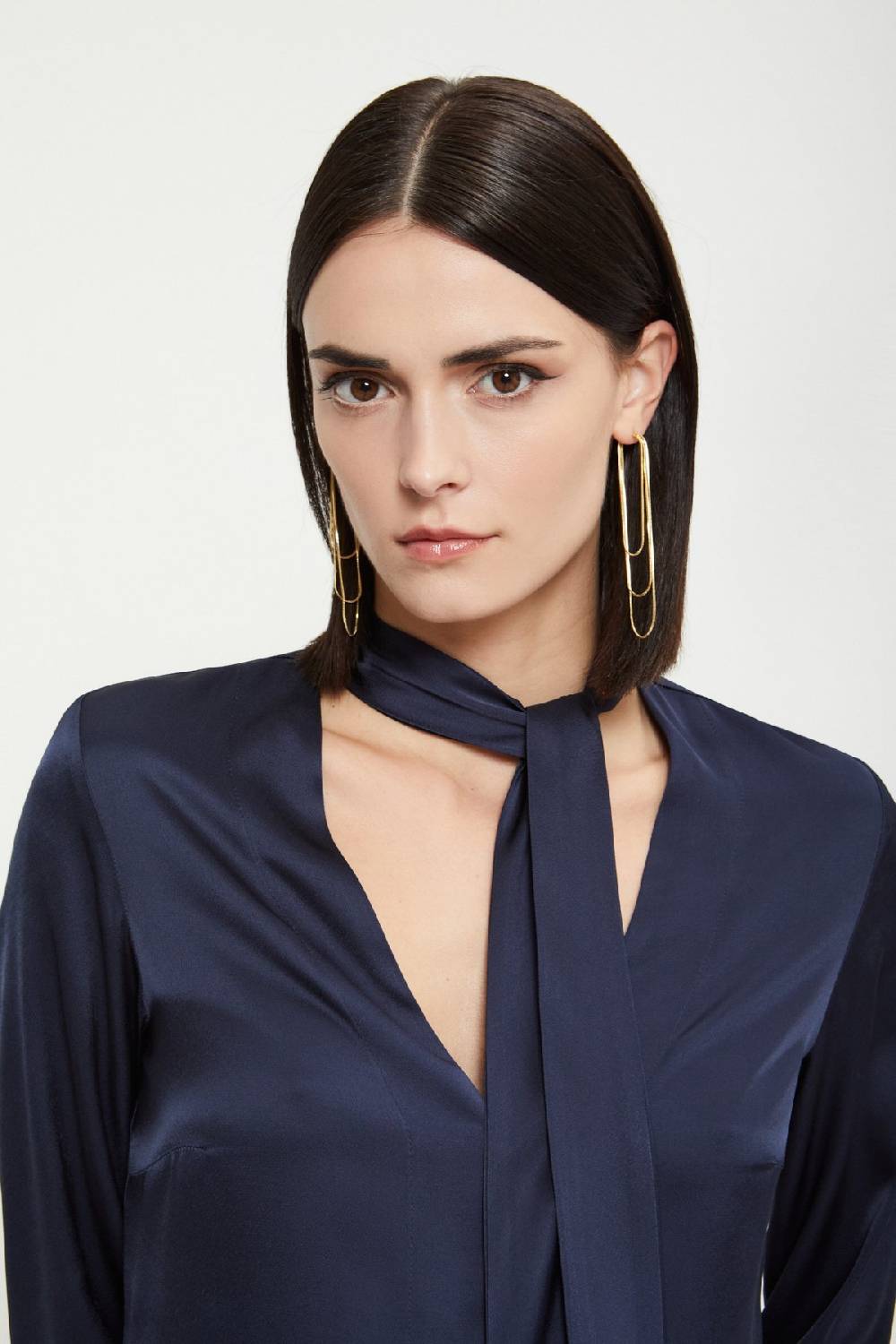 ottod'Ame Viscose long dress with V neck Sconto