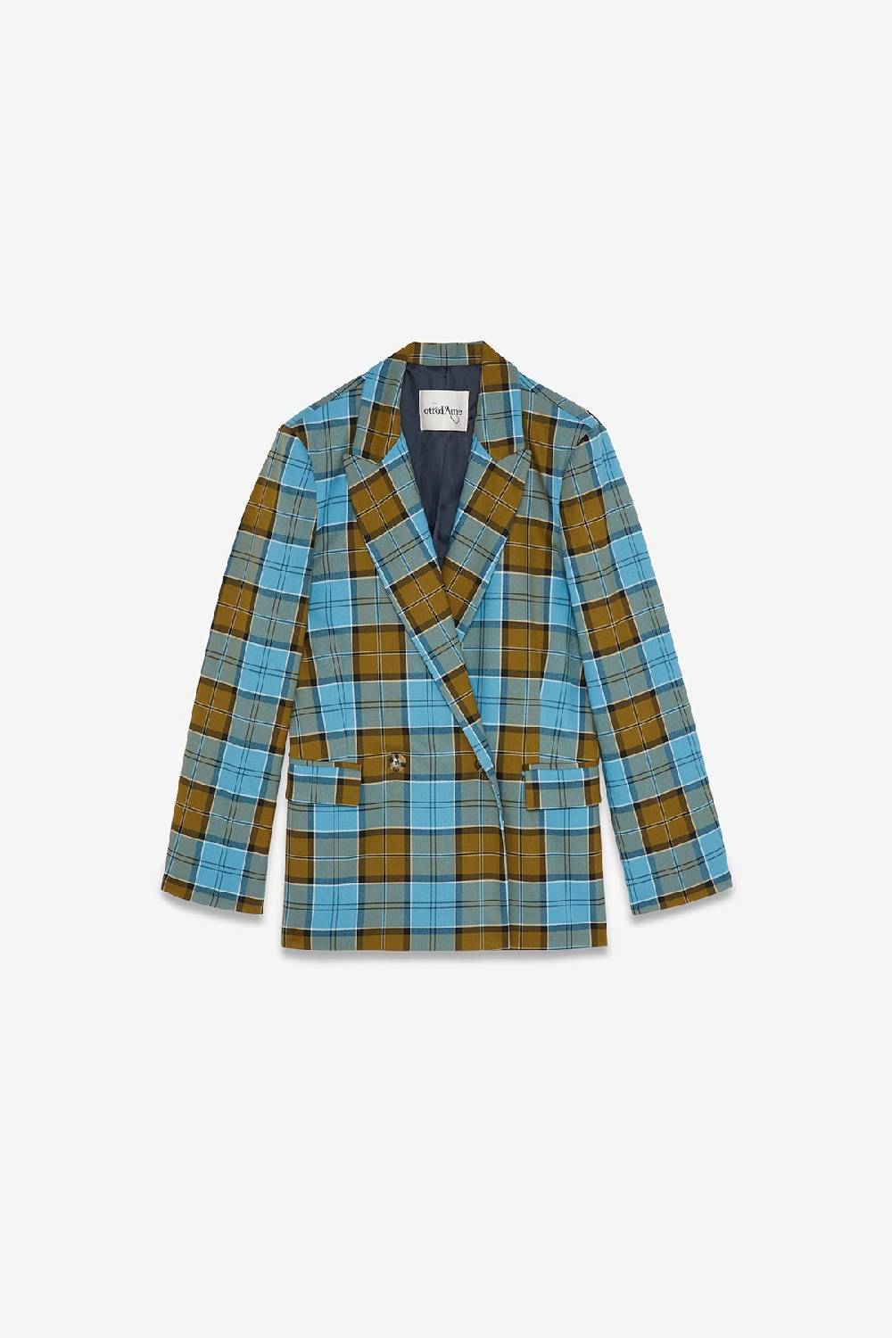 ottod'Ame Tartan double-breasted jacket Offerte