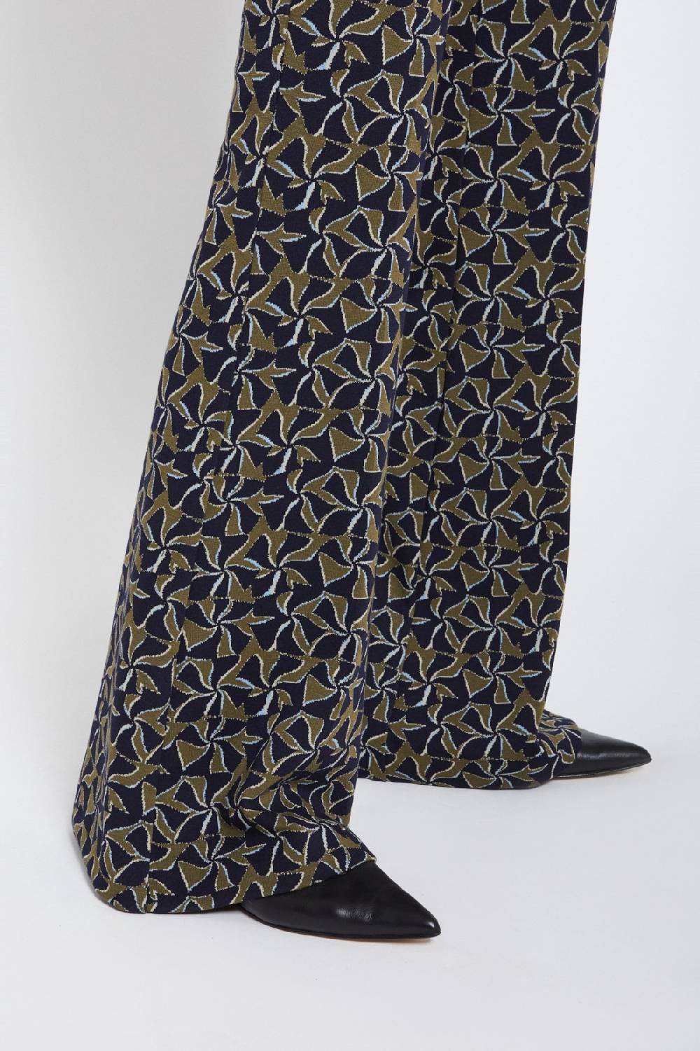 ottod'Ame Printed flare trousers In Saldo