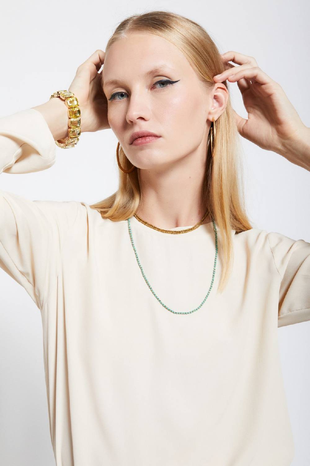 ottod'Ame Silk-blend blouse 2025